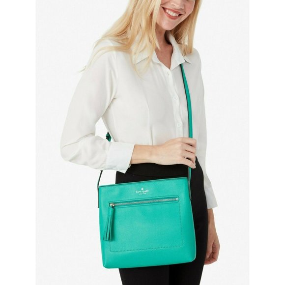 New Kate Spade Chester Street Dessi Crossbody Bag Leather Cilantro